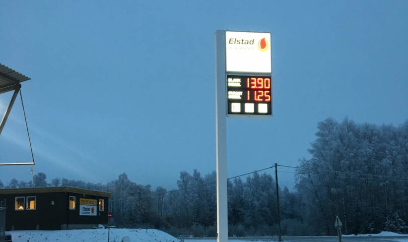 Elektroniske prisskilt for fyllestasjoner